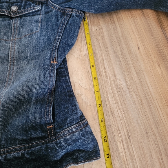 Women's Contrast Denim Jacket Size Small - Picture 8 of 10